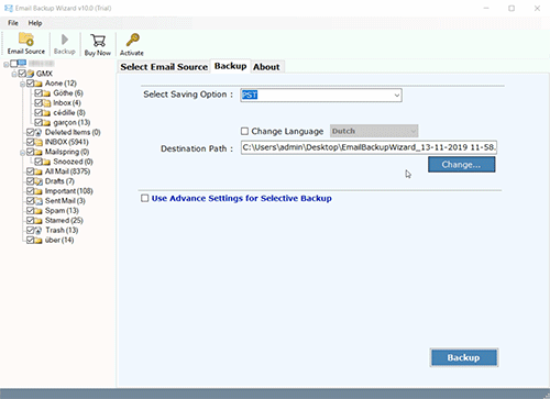 gmx e mail anhänge speichern